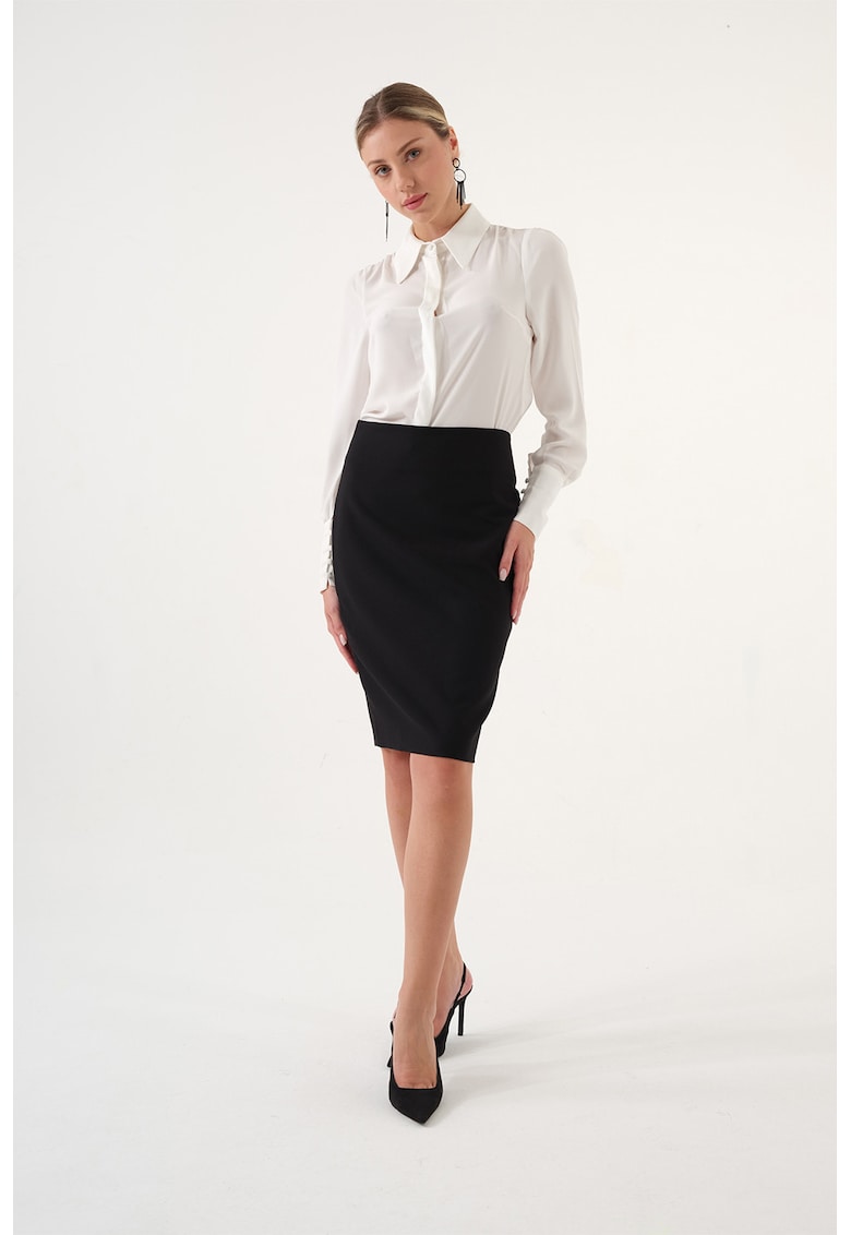 Fusta creion cu model uni