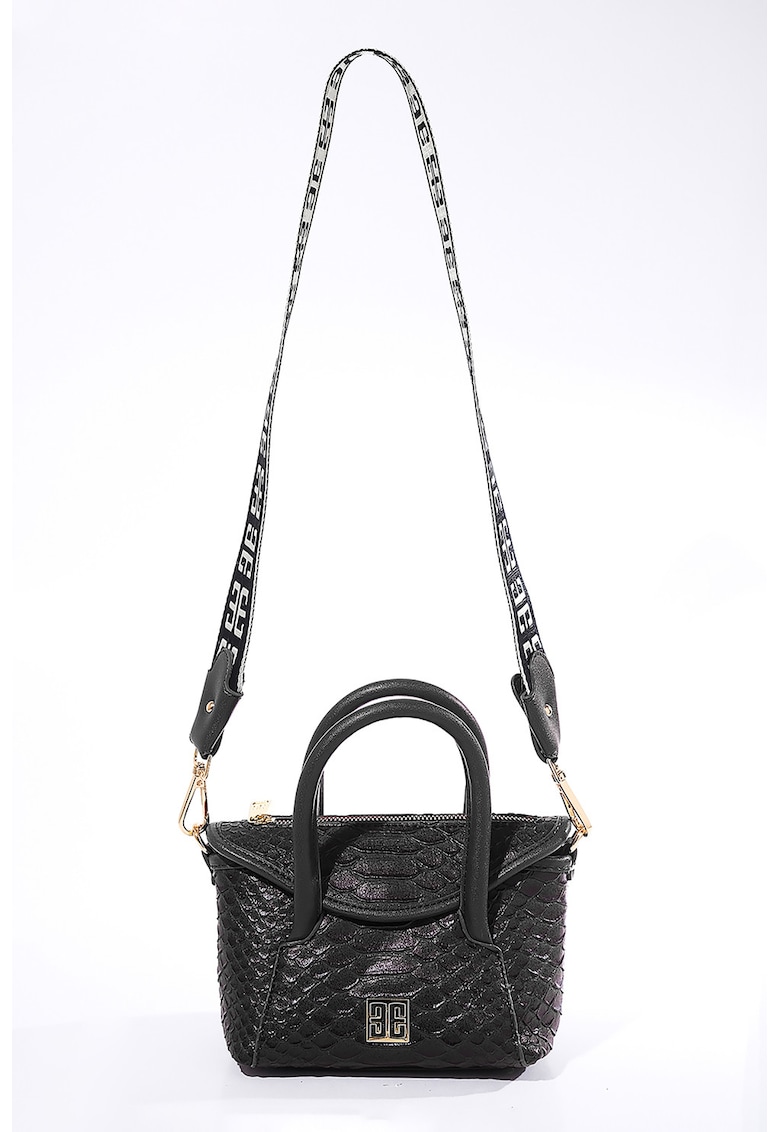 Geanta cu logo metalic si bareta