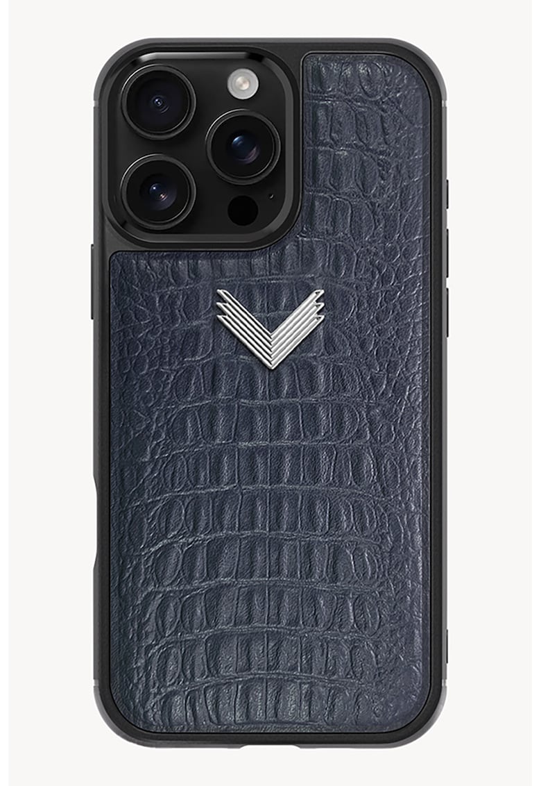 Husa unisex de telefon din piele cu model piele de crocodil Iphone 16 Pro Max