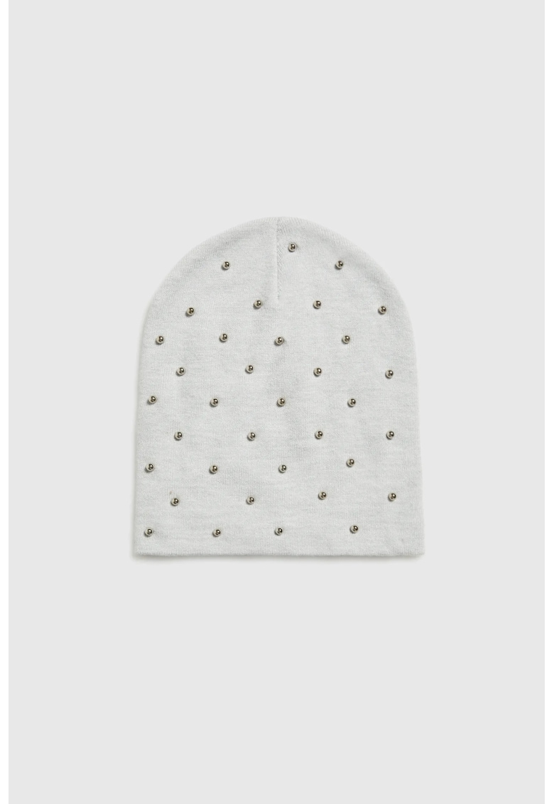 Caciula gri cu perle ONE SIZE