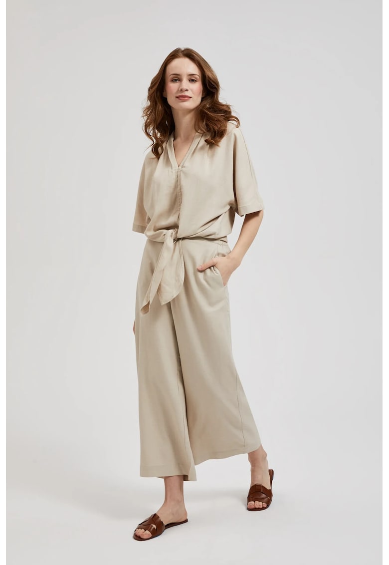 Pantaloni culottes bej - Bej