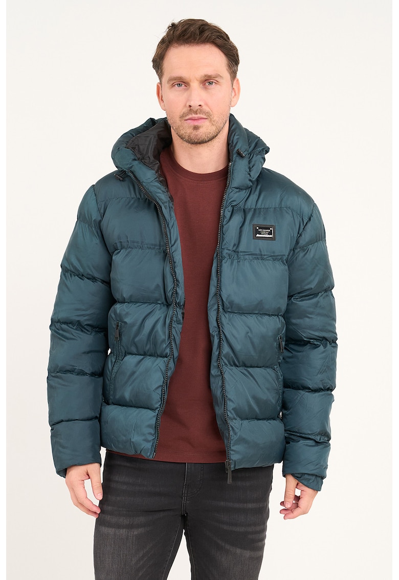 Geaca scurta cu buzunare cu fermoar