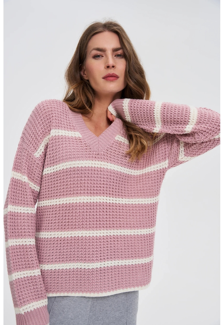 Pulover dungate roz - Roz deschis