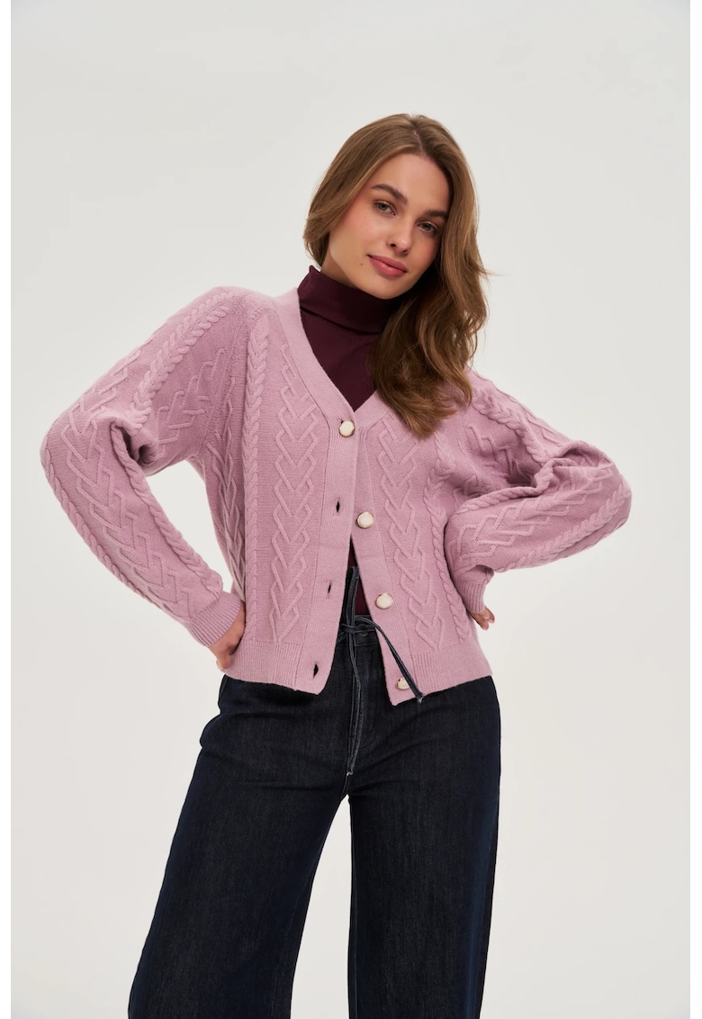 Cardigan roz - Roz deschis