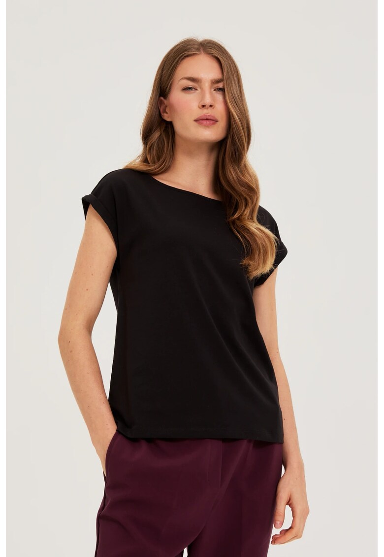 Tricou femei - bumbac - negru - Negru