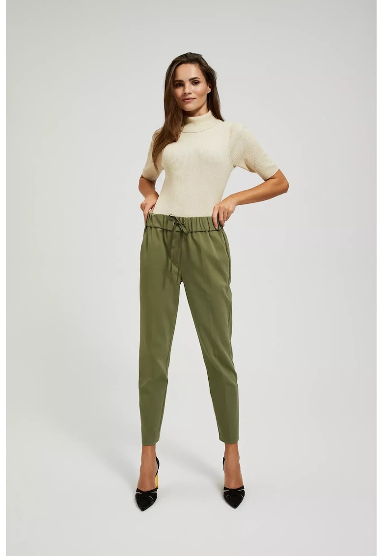 Pantaloni talie verde - Verde
