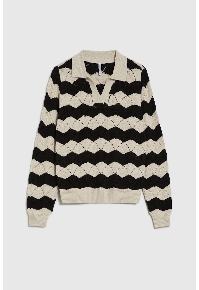 Pulover bej elegant - Bej