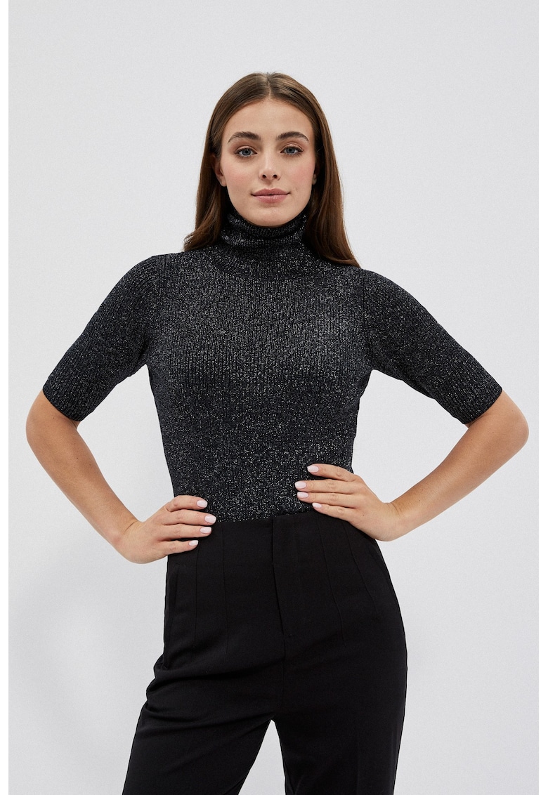 Golf negru cu fir metalic - Negru