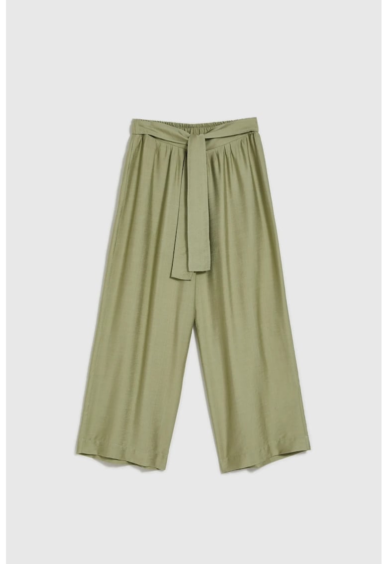 Culote din bumbac olive - Verde masliniu