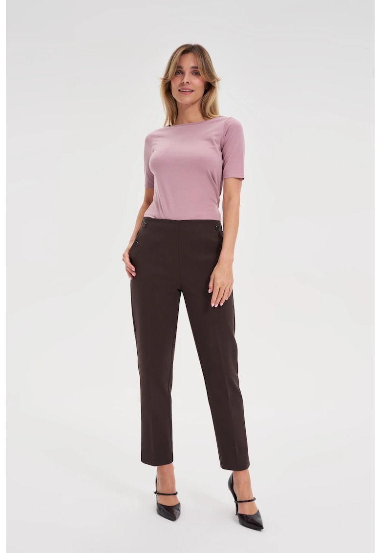 Pantaloni tigara maro - Maro