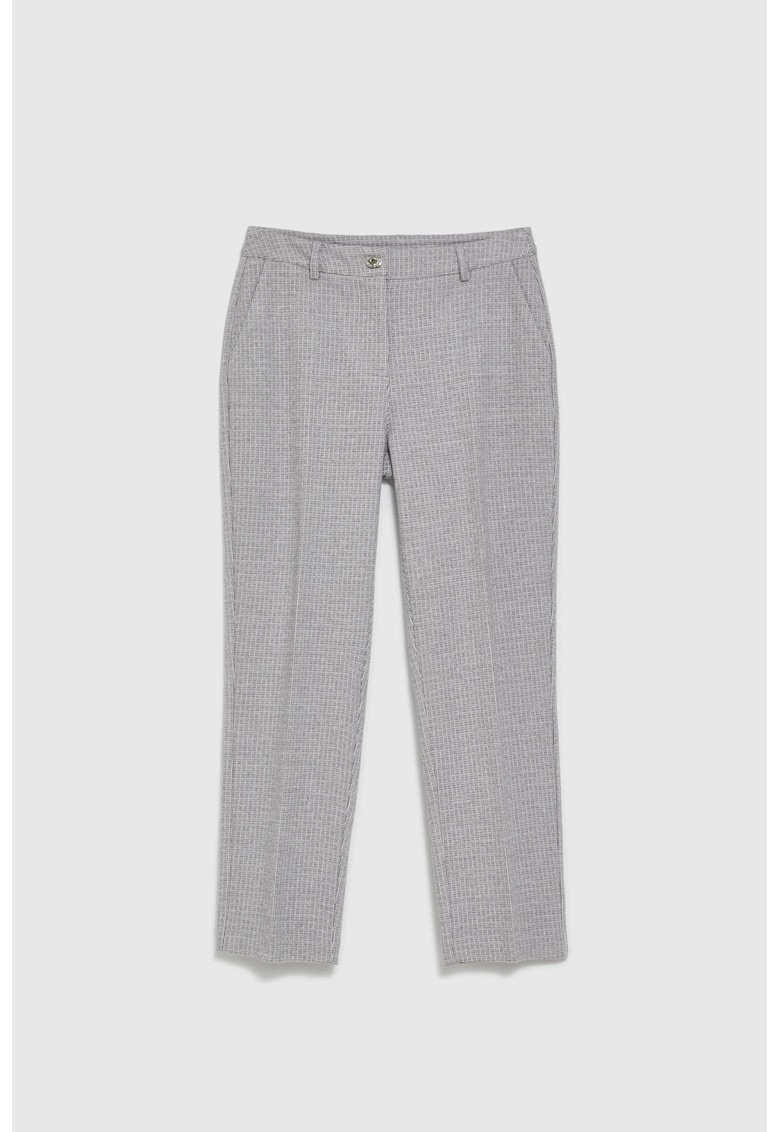Pantaloni gri cu pliuri - Gri