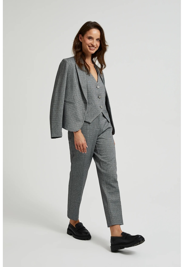 Pantaloni Cigarete Eleganti Gri - Gri