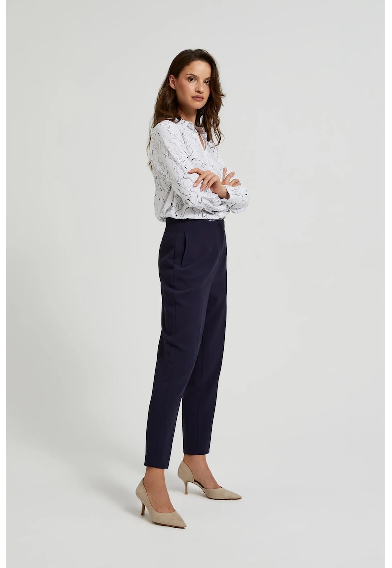 Pantaloni tigara bleumarin - Bleumarin