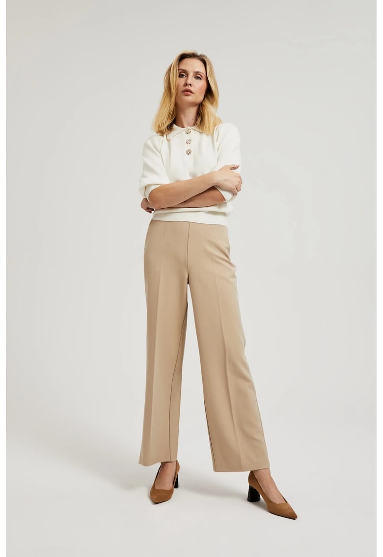 Pantaloni Eleganti Bej - Bej