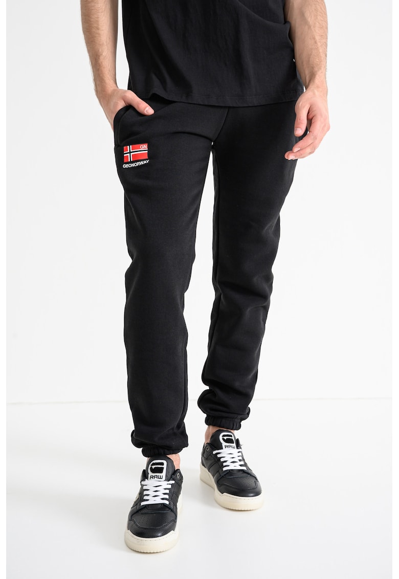 Pantaloni de trening din amestec de bumbac Maracana - Rosu/Alb/Negru