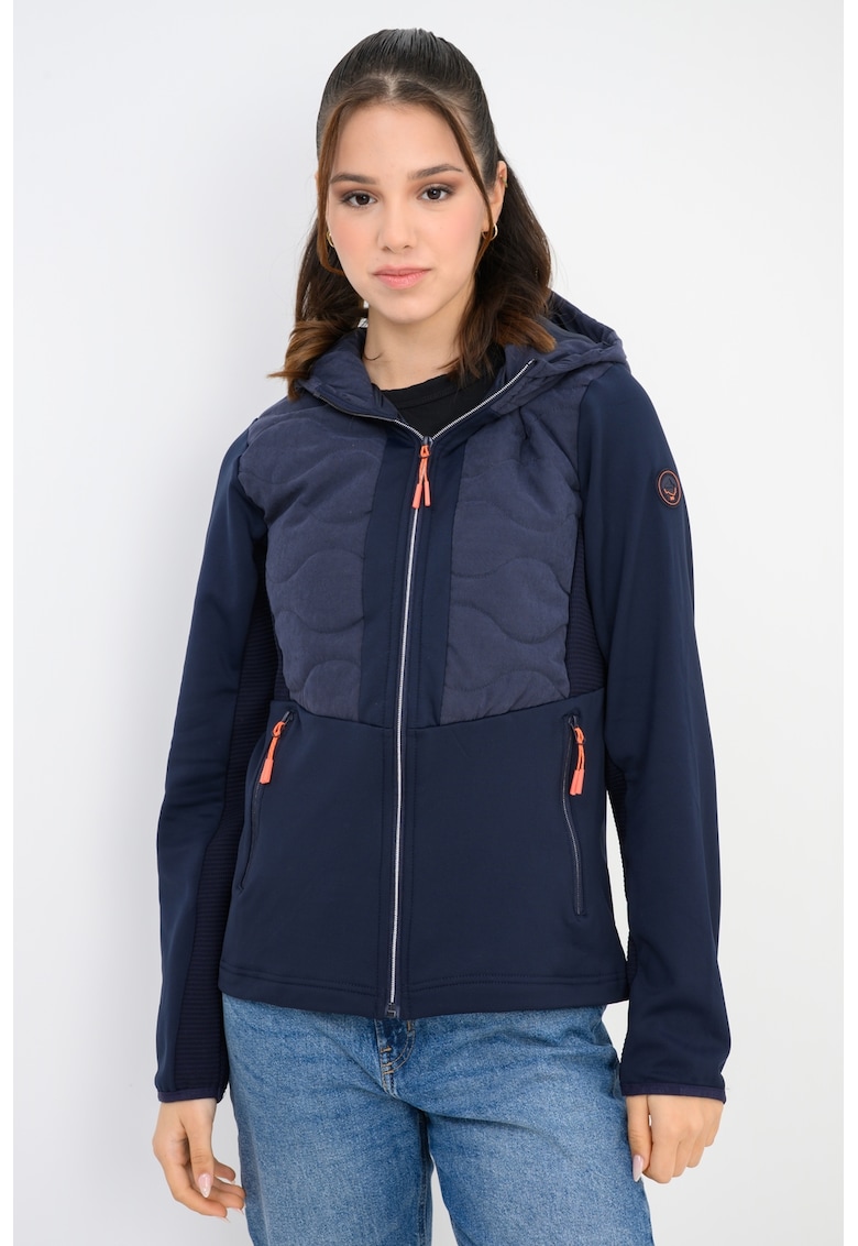 Hanorac cu fermoar si buzunare laterale