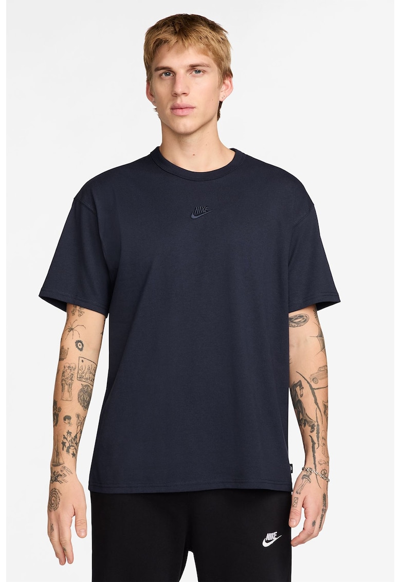 Tricou lejer din bumbac Sportwear Premium Essential - Albastru ultramarin