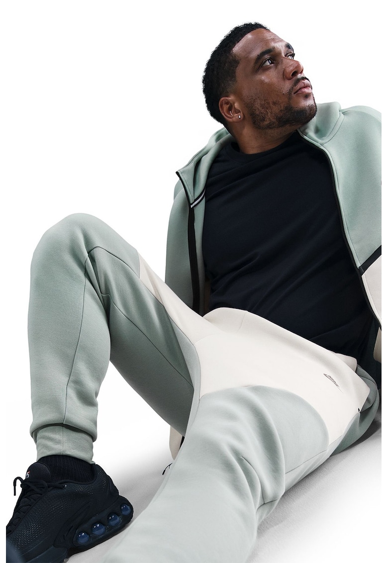 Pantaloni de trening din amestec de bumbac cu talie ajustabilia