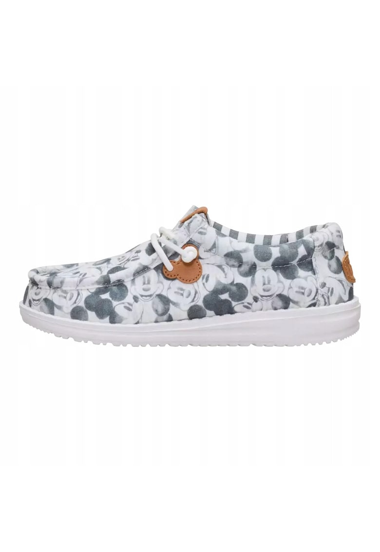 Mocasini Copii Spuma EVA - Wally Youth Mickey Mouse Print - Gri - Gri
