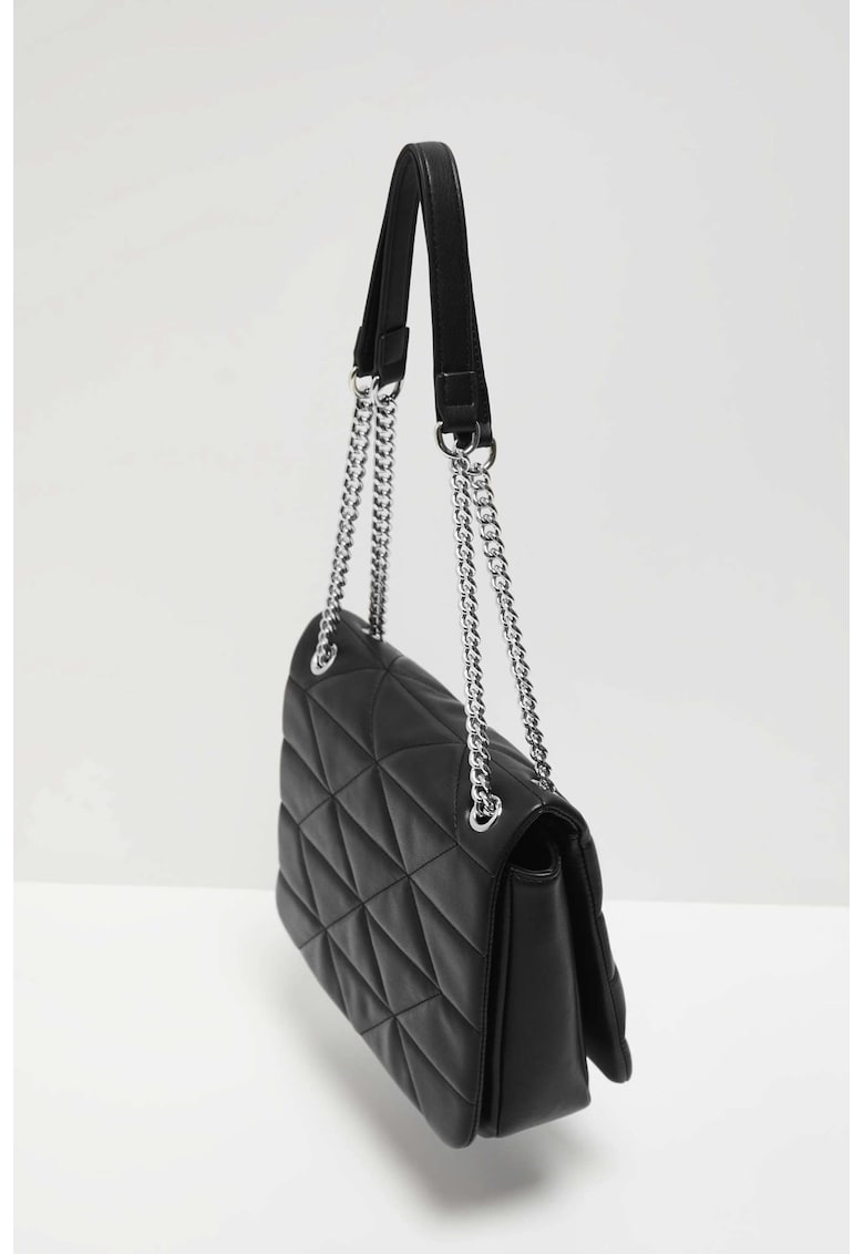 Geanta matlasata cu manere reglabile neagra ONE SIZE