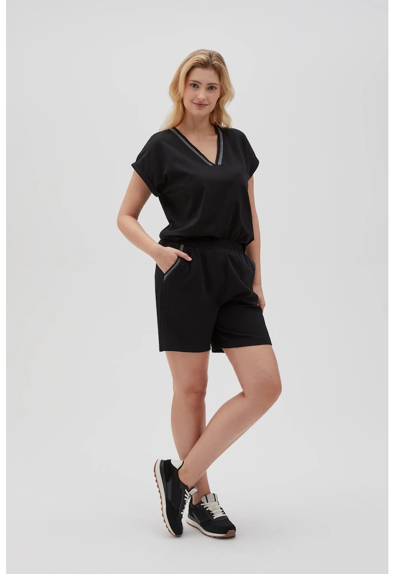 Sorturi din bumbac negre - Negru