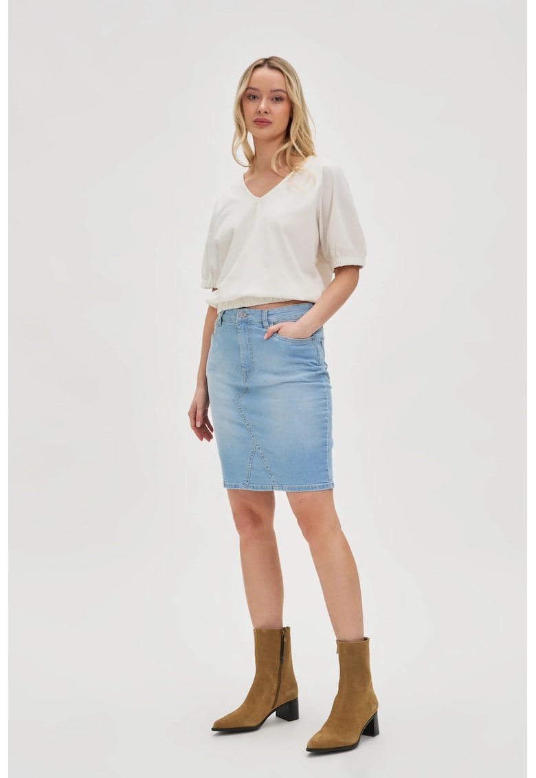 Fusta denim albastra - BLUE