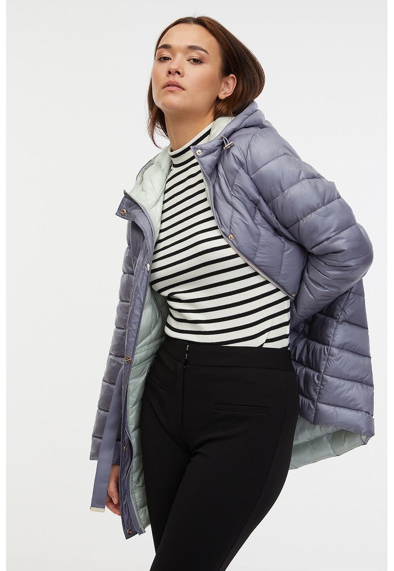 Jacheta usoara cu vatelina si cordon in talie