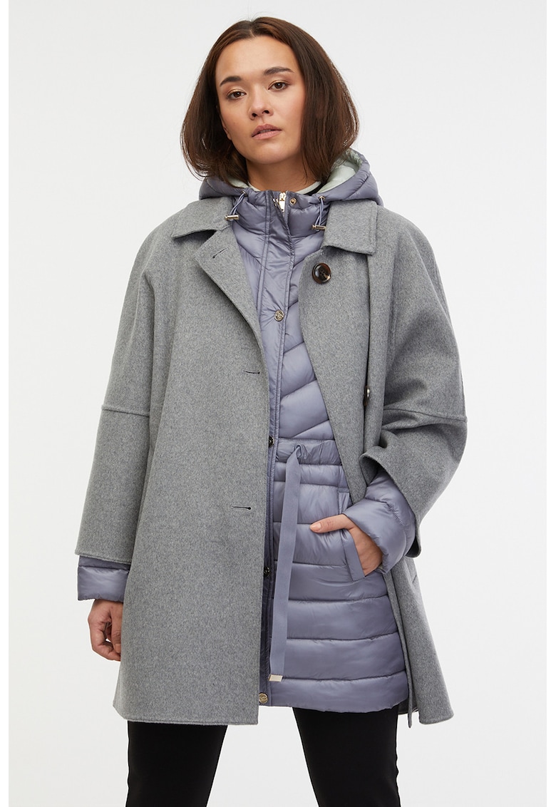 Palton lejer din amestec de lana