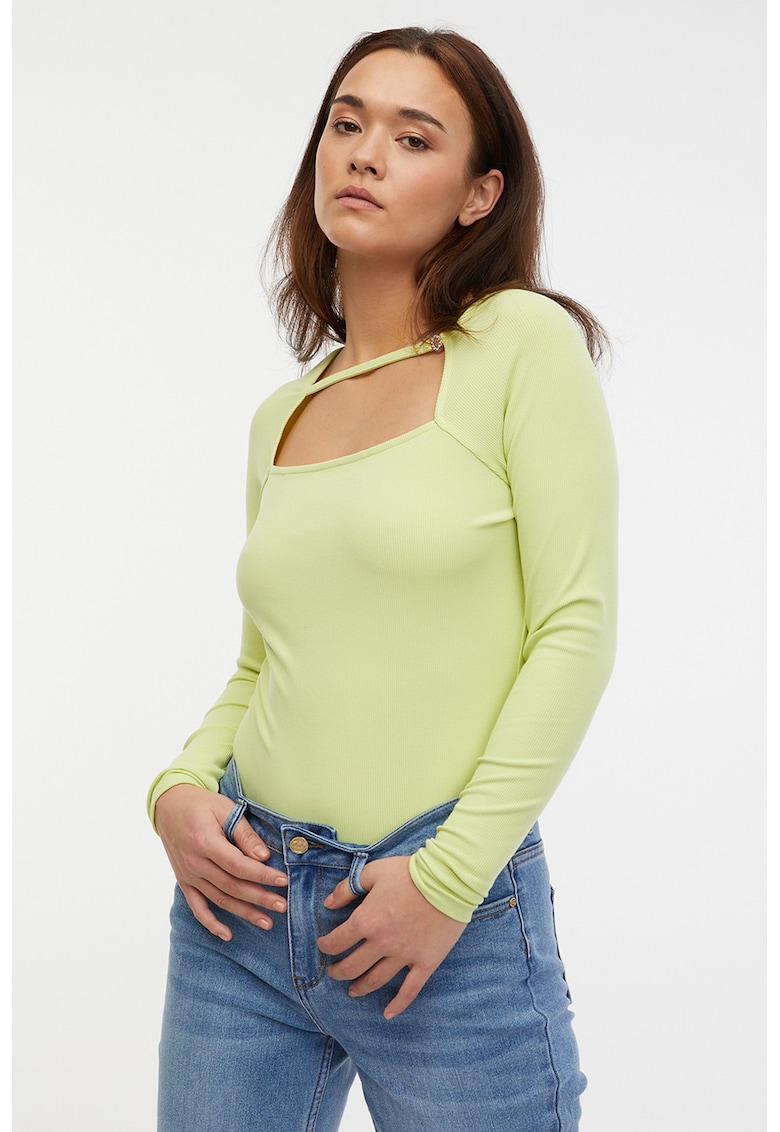 Bluza cu decupaj - Verde lime