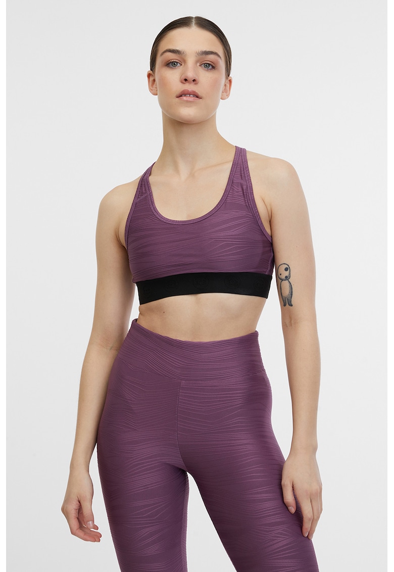 Bustiera cu decupaje pe partea din spate pentru fitness