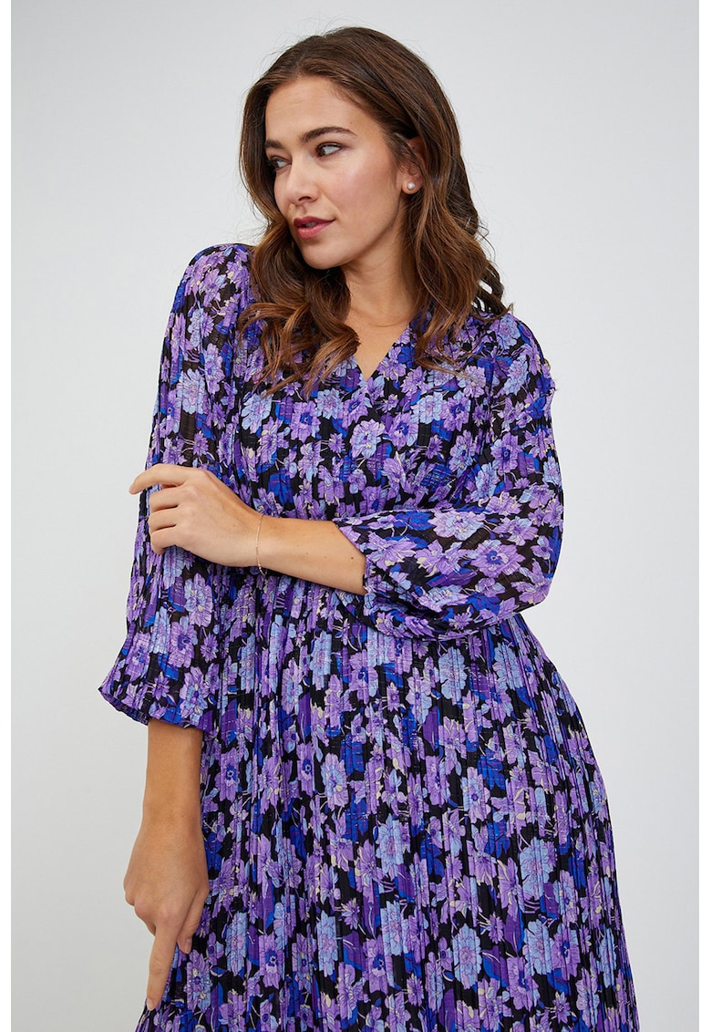 Rochie midi cu pliuri