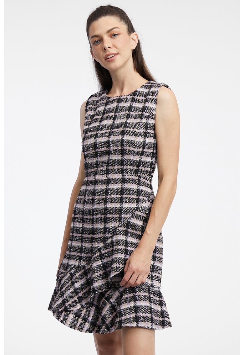 Rochie cu model in carouri - fara maneci
