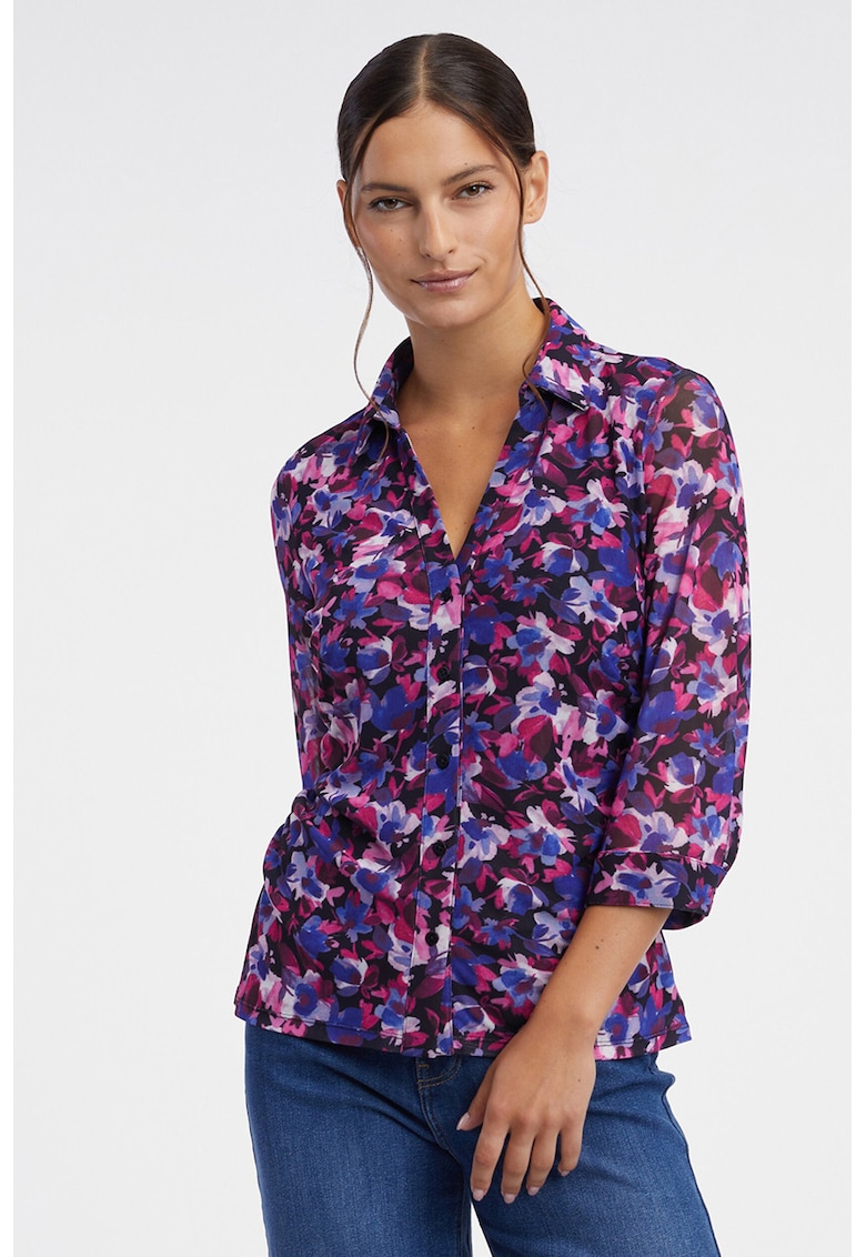 Camasa cu imprimeu si guler clasic