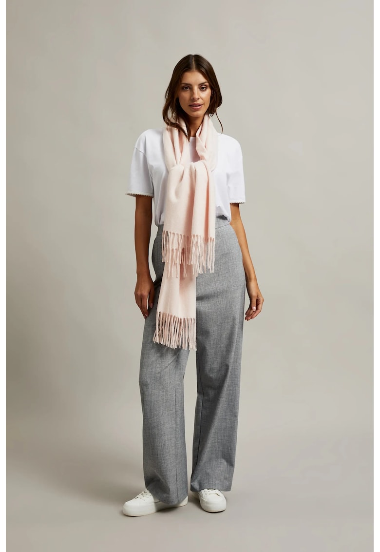 Sal neted roz cu ciucuri ONE SIZE