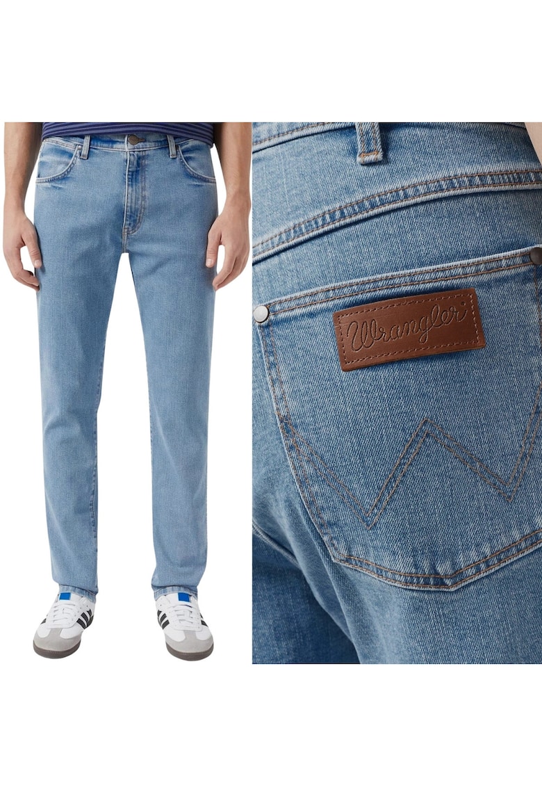 Wrangler Blugi pentru bărbați Larston Slim Tapered - albastru - L30 - Albastru