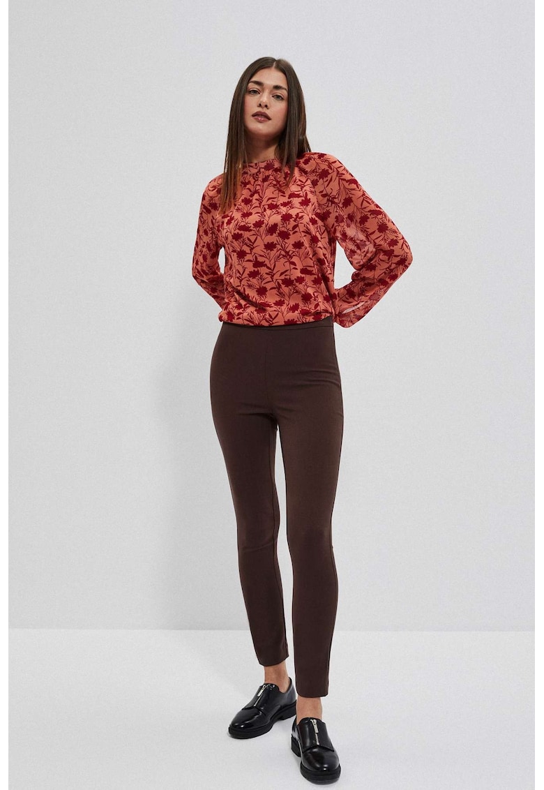 Pantaloni Smooth Castan - Maro inchis