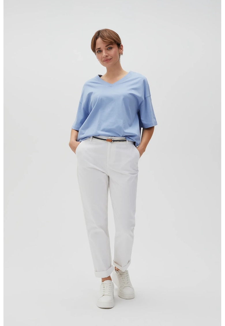 Pantaloni din bumbac albi - Alb murdar