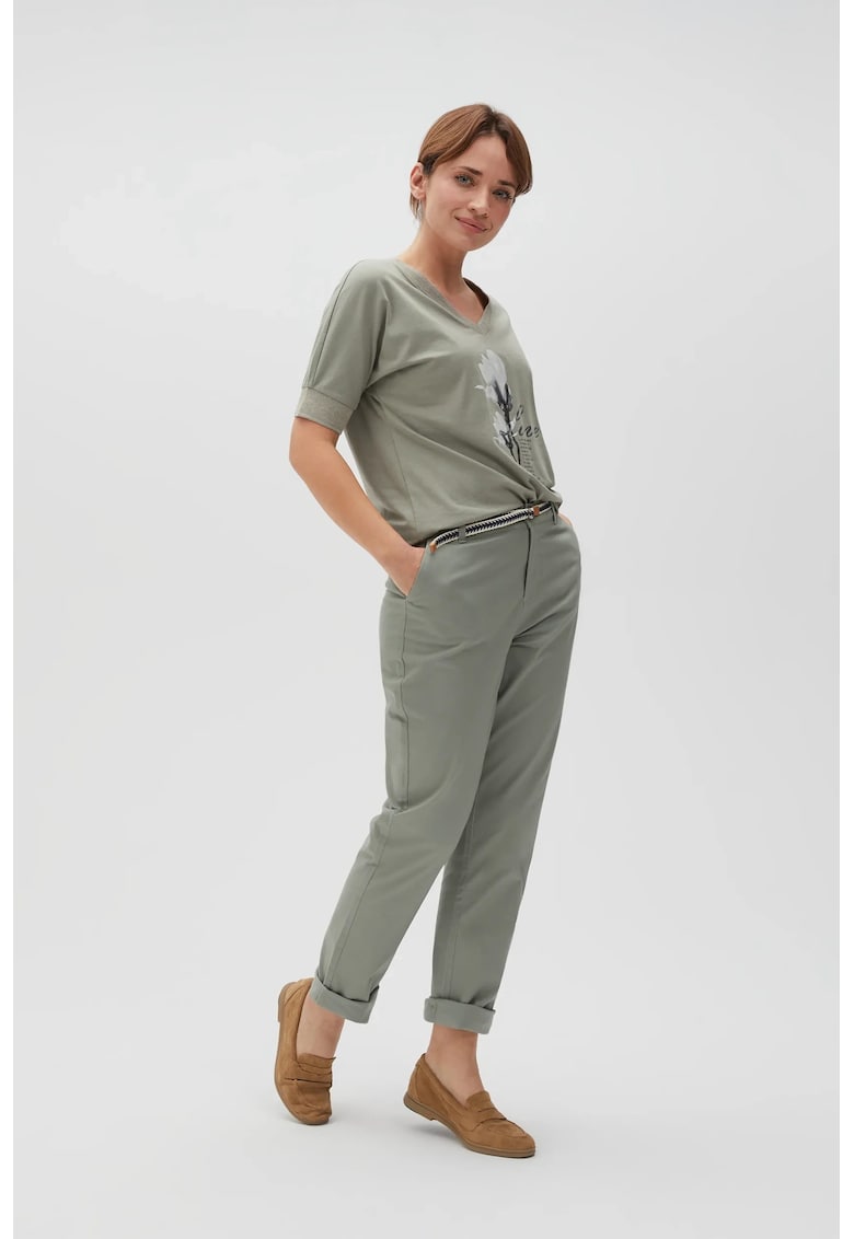 Pantaloni din bumbac oliiv - Verde