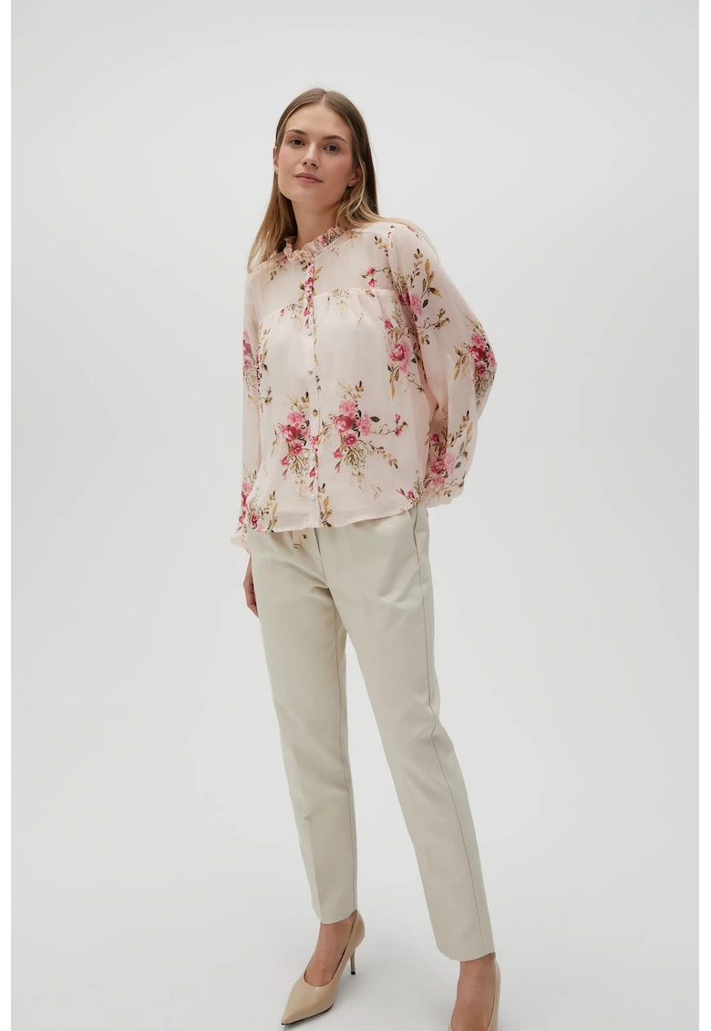 Pantaloni bej cu picioare drepte - Bej