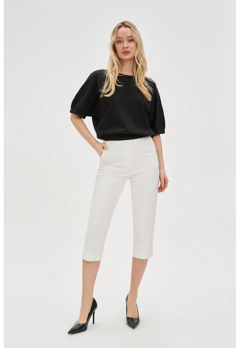 Pantaloni scurti albi - Alb murdar