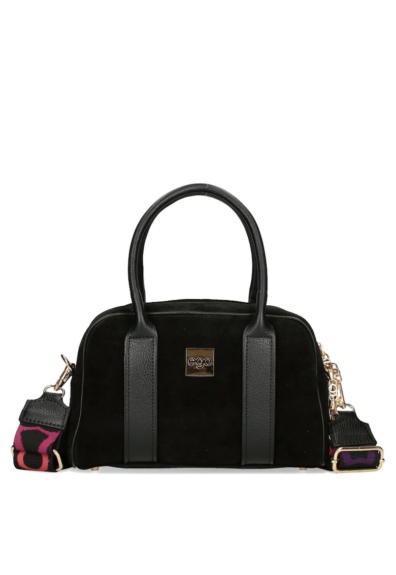 Geanta dama piele velur naturala negru ES0287IN 330025JZ - Negru - Universal