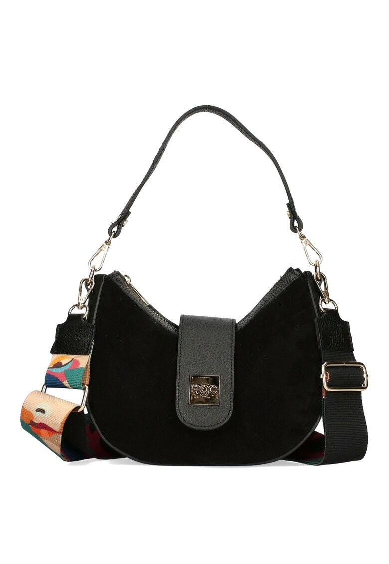 Geanta dama piele velur naturala negru ES0277IS 010025JZ - Negru - Universal