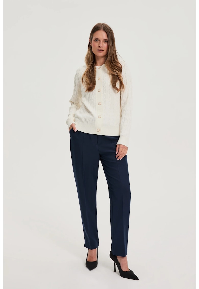 Pantaloni dresi cu dunga albastru inchis - Bleumarin