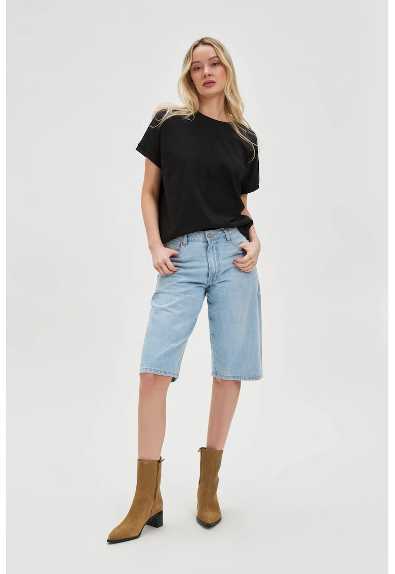 Sorturi din denim albastru deschis - Albastru deschis