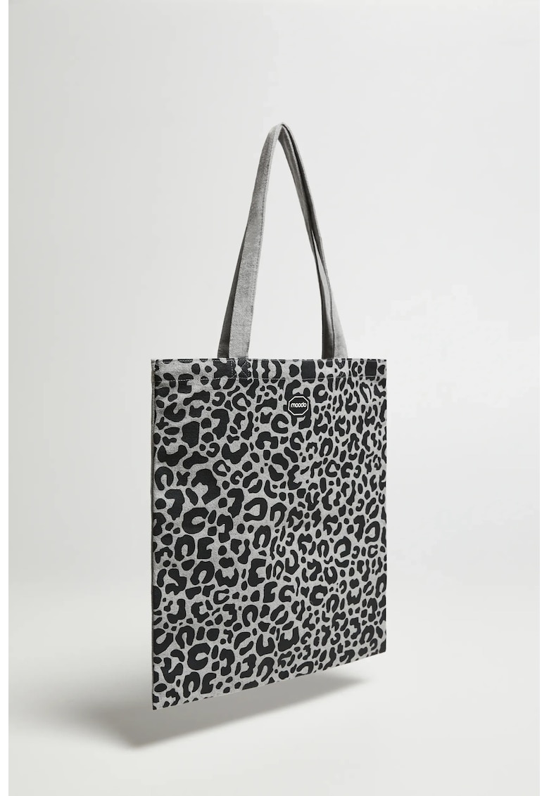 Geanta shopper - gri - cu model