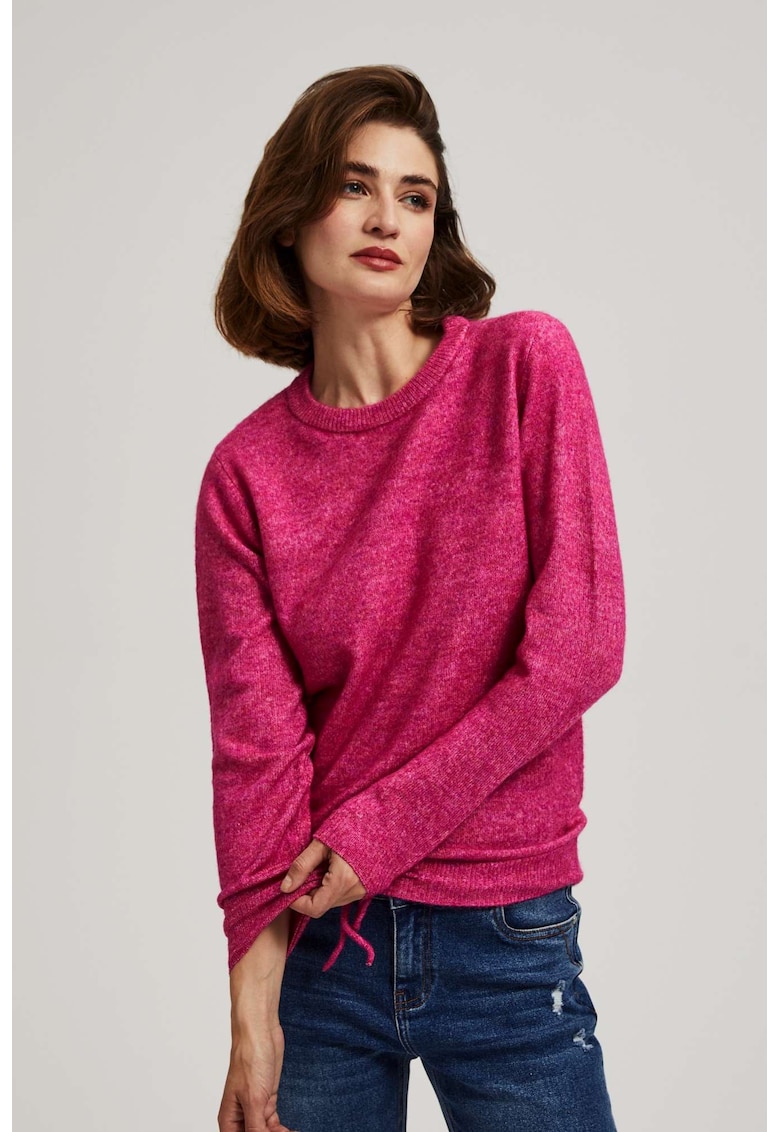 Pulover fucsia poliester - croi clasic - legatura -