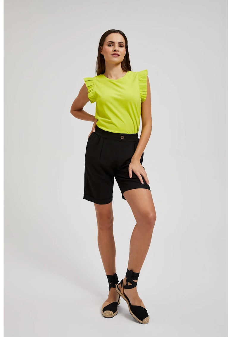 Sorturi negre din in neted - Negru