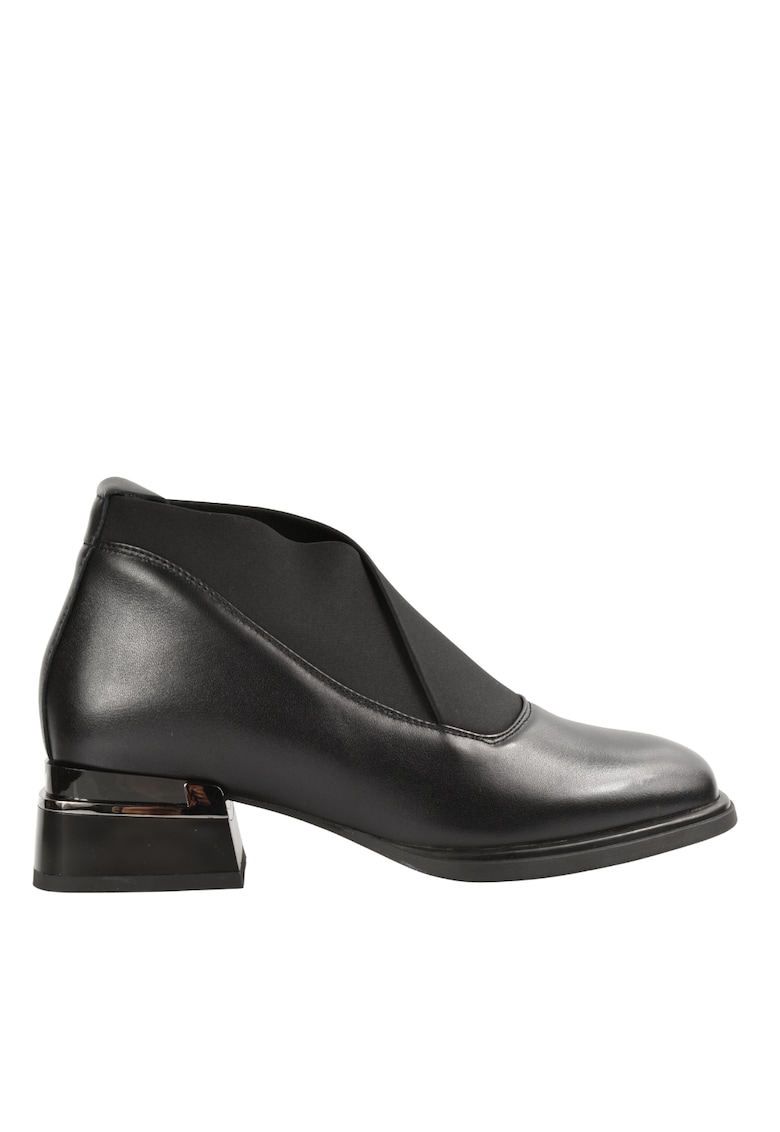 Ghete casual - dama - W170003A negru - piele naturala - Negru