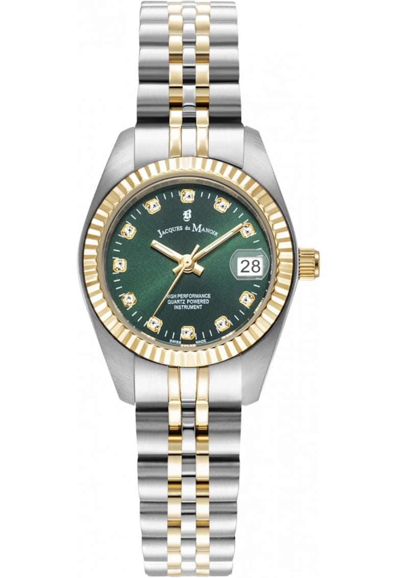 Ceas de dame JACQUES DU JWL02104 verde clasic