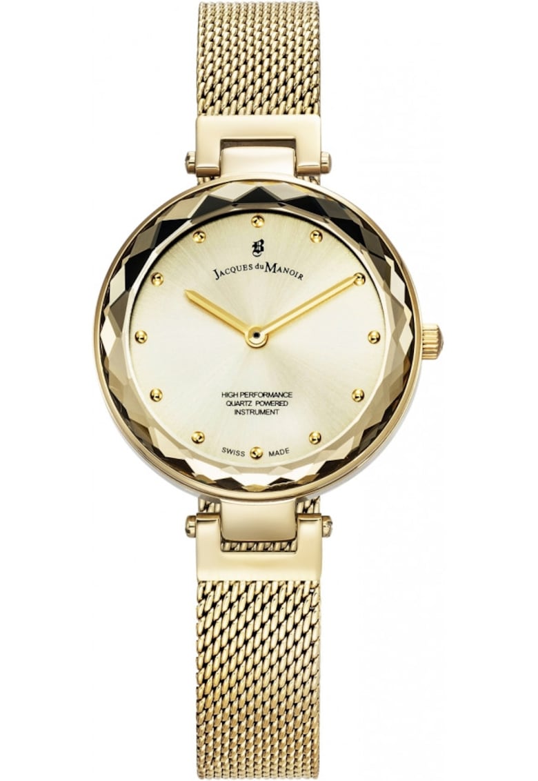 Ceas de dama JACQUES DU JWL04302 - clasic - elegant - aurit - cu bijuterii